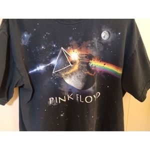 Vintage Men's Pink Floyd Shirt Gildan Large Dark Side Of The Moon Graphic